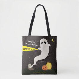 ハッピーハロウィン おばけの名前入り トートバッグ