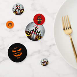 ハッピーハロウィン お化けカボチャ Let's be scary コンフェッティ