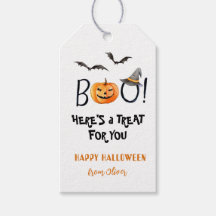ハッピーハロウィン かぼちゃのお菓子 ギフトタグ