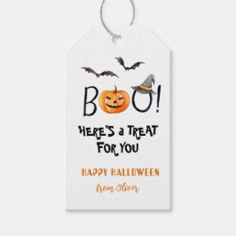 ハッピーハロウィン かぼちゃのお菓子 ギフトタグ
