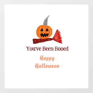 ハッピーハロウィン かぼちゃのほうきで Booed ですよ ウィンドウサイン