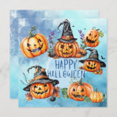 ハッピーハロウィン かぼちゃのカード シーズンカード (正面/裏面)