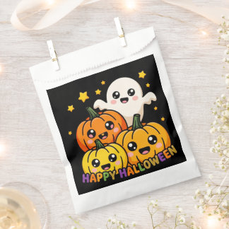 ハッピーハロウィン かわいいおばけとかぼちゃのペーパーファバー フェイバーバッグ
