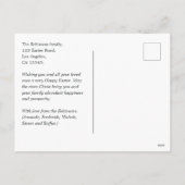 ハッピーハロウィン!(ではない)楽しいイースターの挨 シーズンポストカード (裏面)