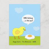 ハッピーハロウィン！（ではない）楽しいイースターの挨 シーズンポストカード (正面)