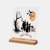 ハッピーハロウィン アクリルサイン (傾斜)