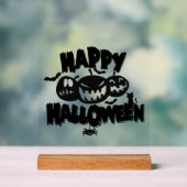 ハッピーハロウィン アクリルサイン (ニュートラル)