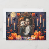 🎃 ハッピーハロウィン オリジナルフォトカード 招待状 (正面)