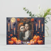 🎃 ハッピーハロウィン オリジナルフォトカード 招待状 (スタンド正面)