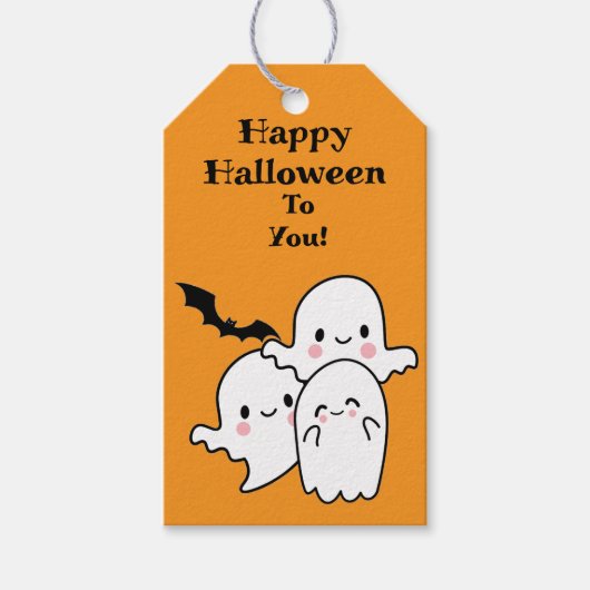 ハッピーハロウィン オーダーメイド ギフトタグ (正面)