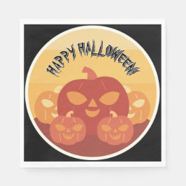 ハッピーハロウィン!カボチャのペーパーナプキン スタンダードランチョンナプキン