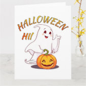 ハッピーハロウィン！ カード (黄色い花)