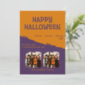 ハッピーハロウィン ギフトカード 名前入り カード (スタンド正面)