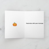 ハッピーハロウィン グラフィックデザイン グリーティングカード (内部)