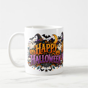 ハッピーハロウィン ゴースト スカル カボチャ マグカップ