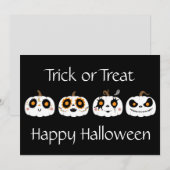 ハッピーハロウィン ジャック・オ・ランタン ホリデーカード (正面/裏面)