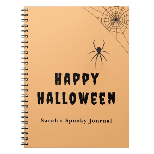 ハッピーハロウィン スパイキーノート ノートブック (正面)