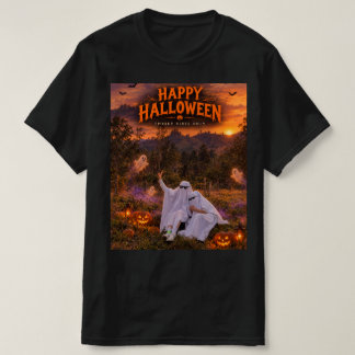 ハッピーハロウィン — スプーキーな雰囲気に包まれて Tシャツ