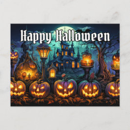 ハッピーハロウィン | スプーキー ネファリアス パンプキン ポストカード