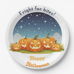 ハッピーハロウィン スプーキー パンプキンパッチ ペーパープレート