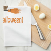 ハッピーハロウィン!ハリネズミ魔女 キッチンタオル (四つ折り)