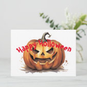 ハッピーハロウィン - ハロウィンのカボチャ シーズンカード (スタンド正面)