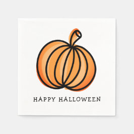 ハッピーハロウィン パンプキン スタンダードカクテルナプキン
