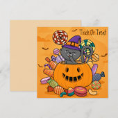 ハッピーハロウィン ホリデー カード (正面/裏面)