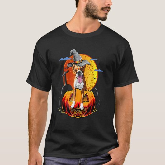 ハッピーハロウィン ボクサーハロウィン Tシャツ (正面)