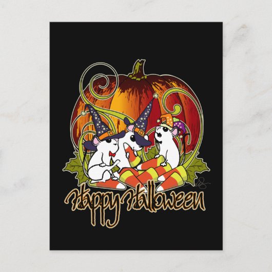 ハッピーハロウィン ポストカード (正面)