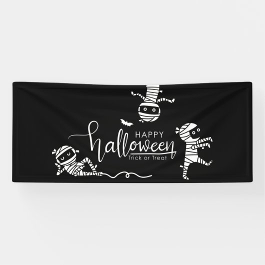 ハッピーハロウィン・ミイラ 横断幕 (横)