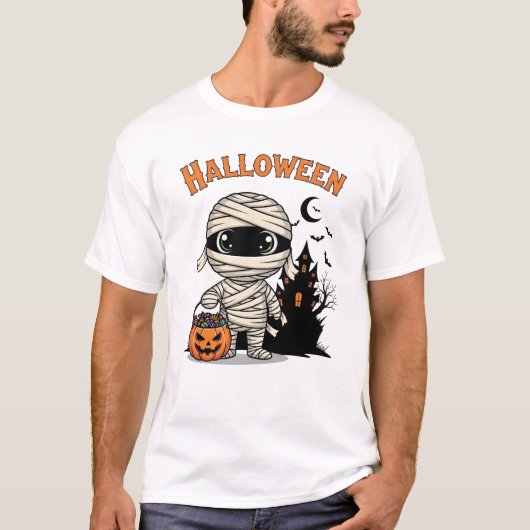 ハッピーハロウィン・ミイラ Tシャツ (正面)