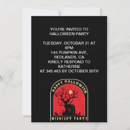 ハッピーハロウィン ミッドナイトパーティー 招待状