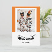 ハッピーハロウィン モダン ワンフォト シーズンカード (スタンド正面)