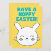 ハッピーハロウィン!ユーモアあふれるウサギのイースターカード シーズンカード (正面/裏面)