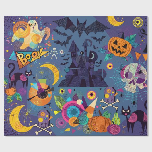 ハッピーハロウィン ラッピングペーパー (フラット)
