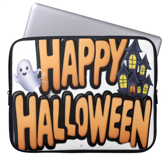 ハッピーハロウィン ラップトップスリーブ (正面)