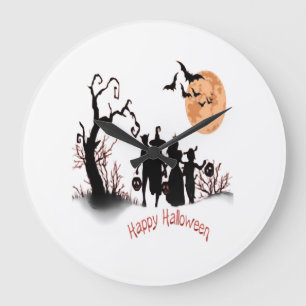 ハッピーハロウィン ラージ壁時計