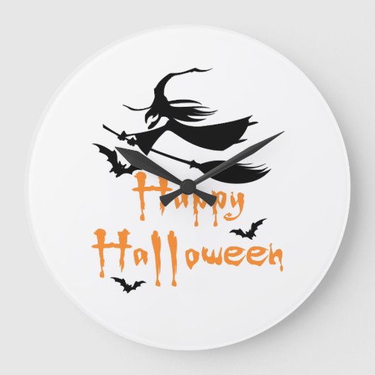 ハッピーハロウィン ラージ壁時計 (正面)