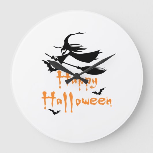 ハッピーハロウィン ラージ壁時計 (正面)