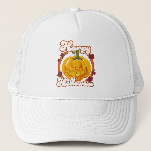 ハッピーハロウィン ロゴ キャップ (正面)