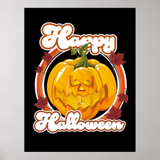 ハッピーハロウィン ロゴ ポスター (正面)