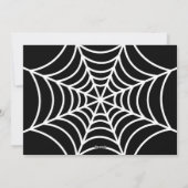 ハッピーハロウィン!不気味なスパイダーウェブ写真テンプレート シーズンカード (裏面)