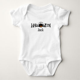 ハッピーハロウィン 名前入り ベビーボディスーツ