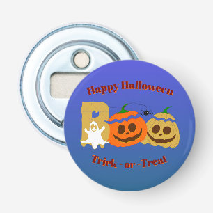 ハッピーハロウィン 怖いカボチャ いたずらか? お菓子くれなきゃイタズラしちゃう 栓抜き