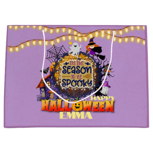 ハッピーハロウィン 怖～い季節の祝祭メドレー ラージペーパーバッグ (正面)