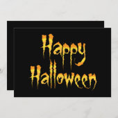 ハッピーハロウィン 招待状 (正面/裏面)