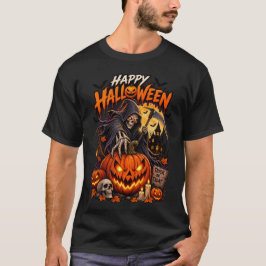ハッピーハロウィン 死神 Tシャツ