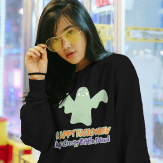 ハッピーハロウィン 私の不気味な小さな友達 Tシャツ