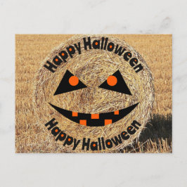 ハッピーハロウィン 農夫 ランチャー こんにちは トリックオアトリート ポストカード